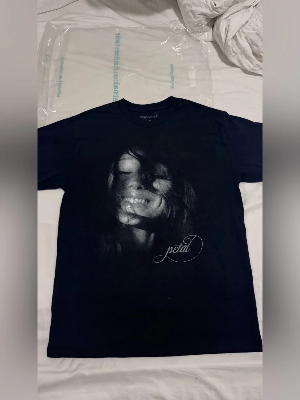 Ariana Grande Black Petal Shirt (Eternal Sunshine - Official Merchandise)